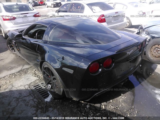 1G1YY26E785114224 - 2008 CHEVROLET CORVETTE Z06 BLACK photo 3