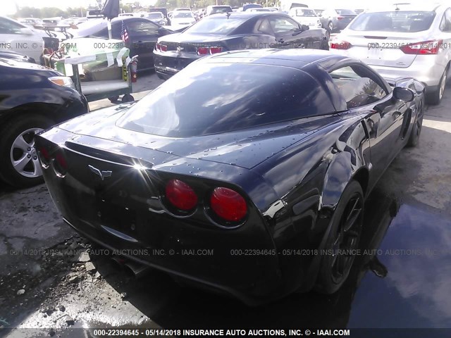 1G1YY26E785114224 - 2008 CHEVROLET CORVETTE Z06 BLACK photo 4