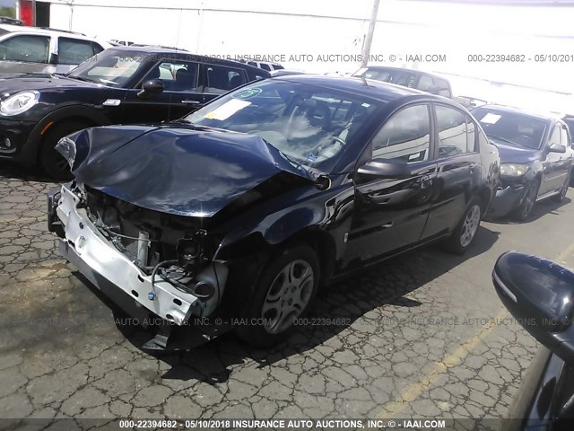 1G8AJ52F54Z212324 - 2004 SATURN ION LEVEL 2 BLACK photo 2