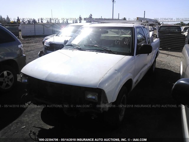 1GCCS194XS8264785 - 1995 CHEVROLET S TRUCK S10 WHITE photo 2