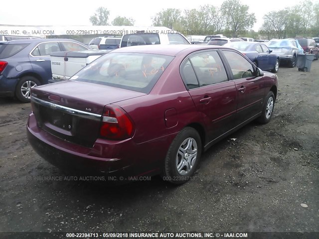 1G1ZS57F47F271054 - 2007 CHEVROLET MALIBU LS 栗色 照片 4