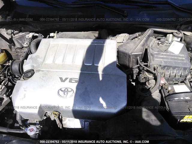 4T1BK46KX8U066610 - 2008 TOYOTA CAMRY LE/XLE/SE შავი ფოტო 10