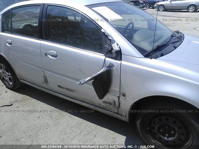 1G8AJ54F65Z169255 - 2005 SATURN ION LEVEL 2 SILVER photo 6