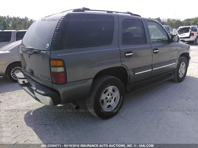 1GNEC13Z52R311426 - 2002 CHEVROLET TAHOE C1500 GRAY photo 4