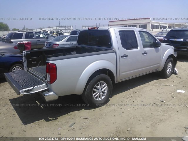 1N6AD0ER5GN742615 - 2016 NISSAN FRONTIER S/SV/SL/PRO-4X SILVER photo 4