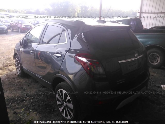 KL4CJCSBXHB078676 - 2017 BUICK ENCORE ESSENCE GRAY photo 3