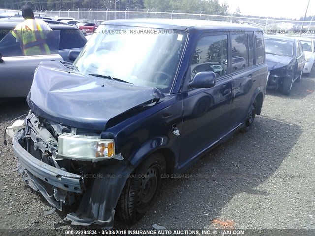 JTLKT324150189139 - 2005 TOYOTA SCION XB BLACK photo 2