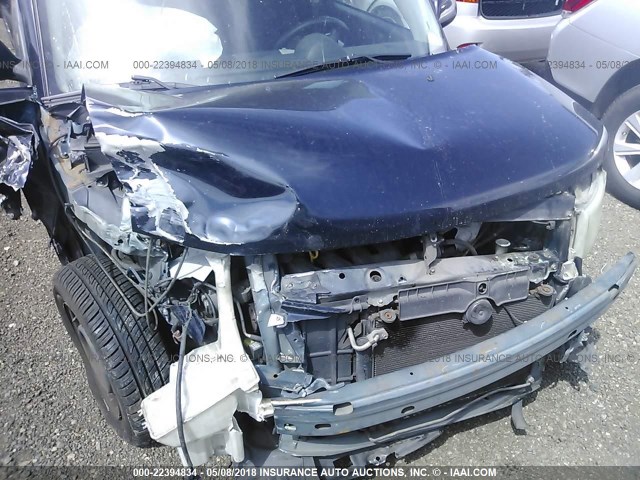 JTLKT324150189139 - 2005 TOYOTA SCION XB BLACK photo 6