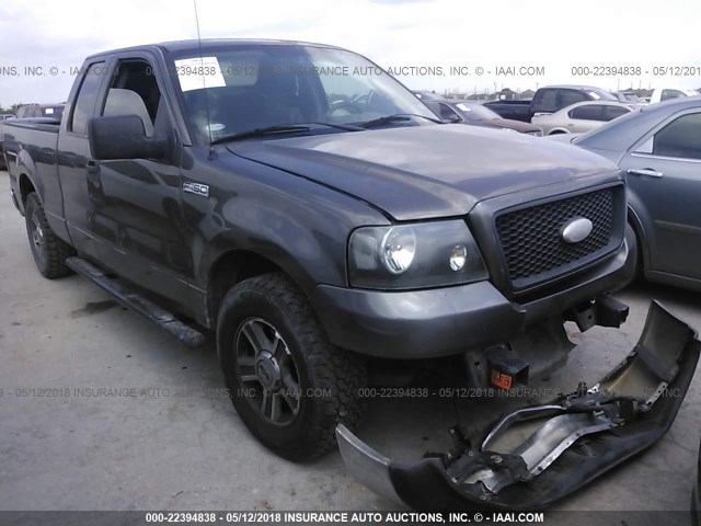 1FTRX12W56KD28876 - 2006 FORD F150 GRAY photo 1