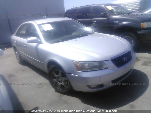 5NPEU46C66H126197 - 2006 HYUNDAI SONATA GLS/LX SILVER photo 1