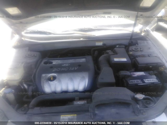 5NPEU46C66H126197 - 2006 HYUNDAI SONATA GLS/LX SILVER photo 10