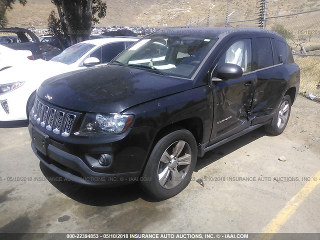 1C4NJCBB1ED511347 - 2014 JEEP COMPASS SPORT BLACK photo 2