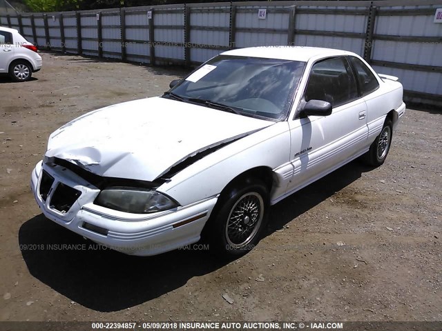 1G2NE1531RM518189 - 1994 PONTIAC GRAND AM SE WHITE photo 2