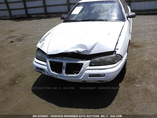 1G2NE1531RM518189 - 1994 PONTIAC GRAND AM SE WHITE photo 6