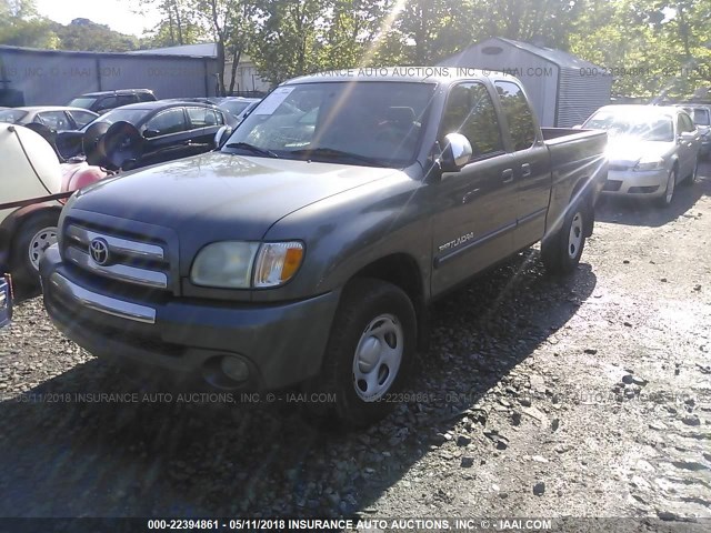 5TBRN34154S440224 - 2004 TOYOTA TUNDRA ACCESS CAB SR5 GRAY photo 2