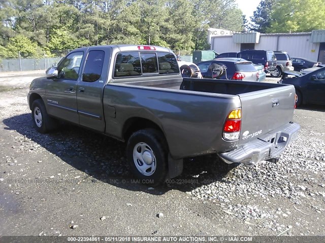 5TBRN34154S440224 - 2004 TOYOTA TUNDRA ACCESS CAB SR5 GRAY photo 3