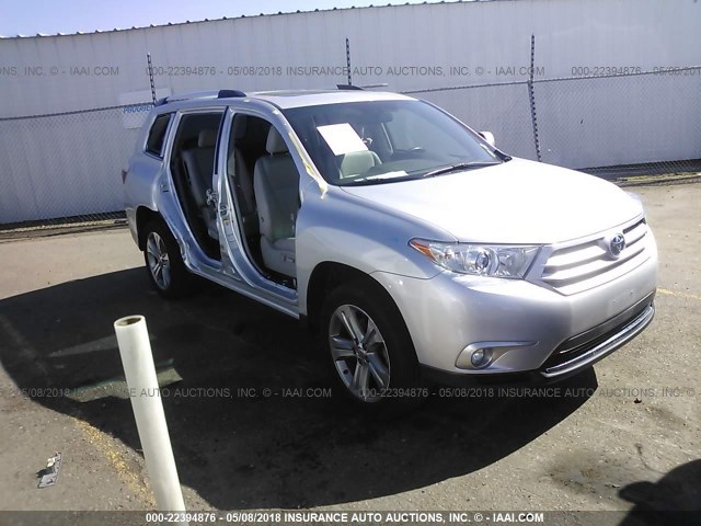 5TDDK3EH2CS106155 - 2012 TOYOTA HIGHLANDER LIMITED SILVER photo 1