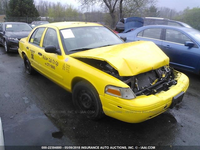 2FAFP71V78X150392 - 2008 FORD CROWN VICTORIA POLICE INTERCEPTOR YELLOW photo 1