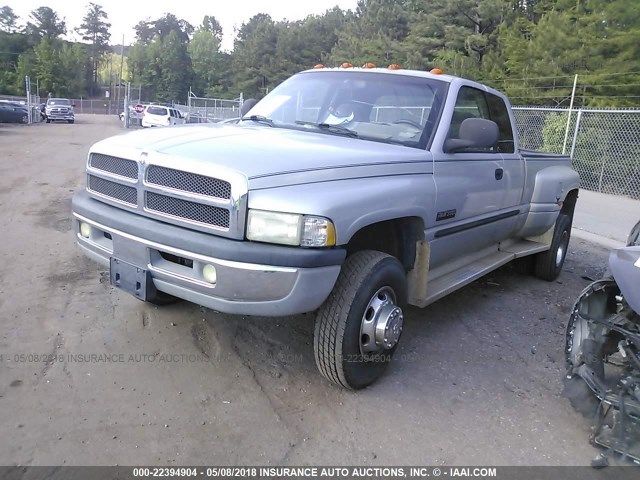 1B7MF3367YJ135824 - 2000 DODGE RAM 3500 SILVER photo 2