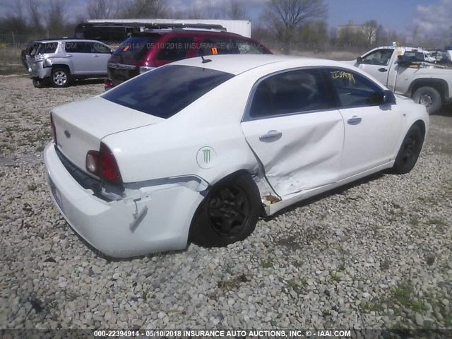 1G1ZG57B284196849 - 2008 CHEVROLET MALIBU LS 白色 照片 4