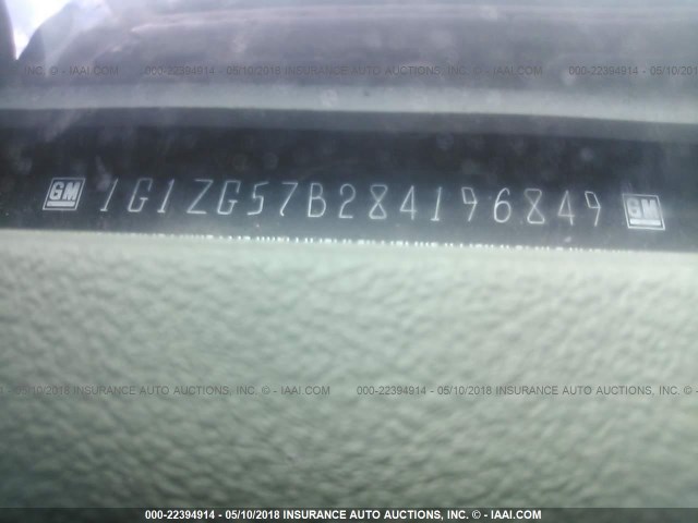 1G1ZG57B284196849 - 2008 CHEVROLET MALIBU LS 白色 照片 9