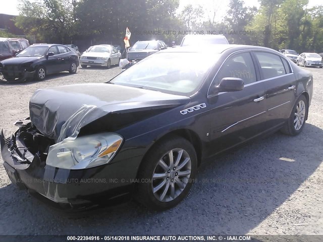 1G4HE57Y96U163921 - 2006 BUICK LUCERNE CXS BLACK photo 2