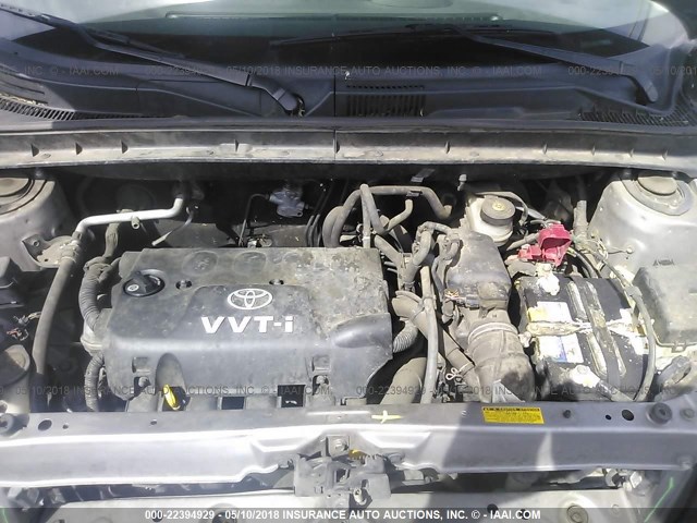 JTLKT334064069423 - 2006 TOYOTA SCION XB GRAY photo 10