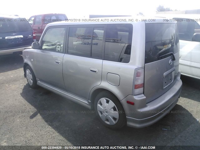 JTLKT334064069423 - 2006 TOYOTA SCION XB GRAY photo 3