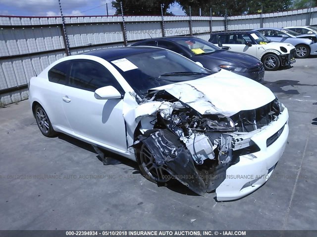 JTKDE3B72A0310918 - 2010 TOYOTA SCION TC WHITE photo 1