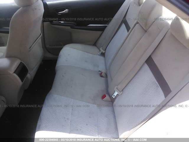 4T1BF1FK9CU551235 - 2012 TOYOTA CAMRY SE/LE/XLE RED photo 8