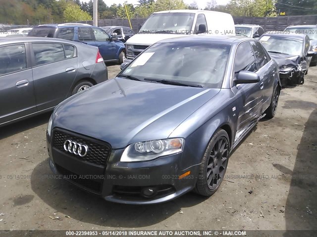 WAUGL78E36A074169 - 2006 AUDI S4 QUATTRO GRAY photo 2