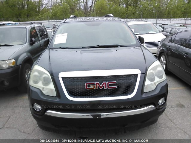 1GKER33797J101147 - 2007 GMC ACADIA SLT-2 BLACK photo 6