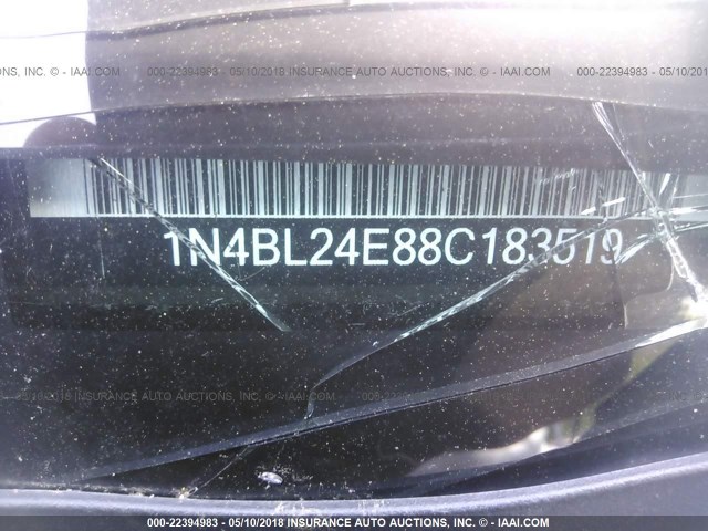 1N4BL24E88C183519 - 2008 NISSAN ALTIMA 3.5SE BLACK photo 9