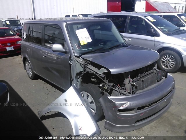 JTLKT324964104445 - 2006 TOYOTA SCION XB GRAY photo 1