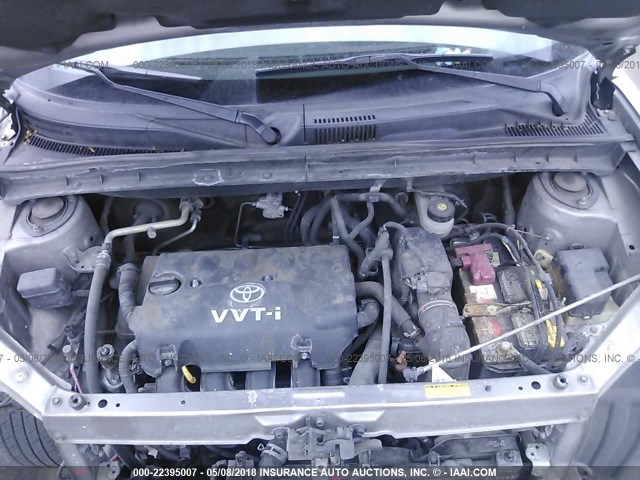 JTLKT324964104445 - 2006 TOYOTA SCION XB GRAY photo 10