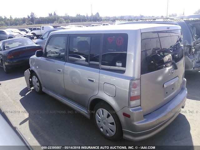 JTLKT324964104445 - 2006 TOYOTA SCION XB GRAY photo 3