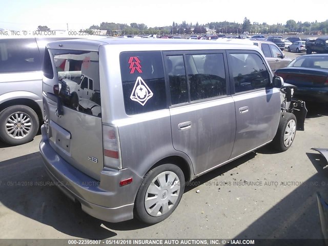 JTLKT324964104445 - 2006 TOYOTA SCION XB GRAY photo 4