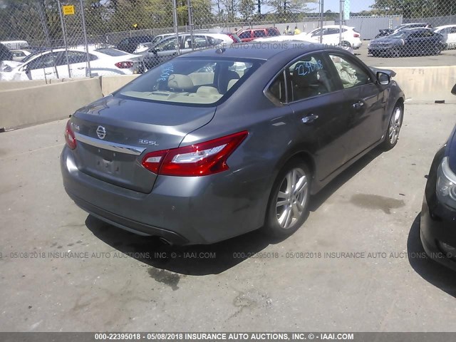 1N4BL3AP5GC109694 - 2016 NISSAN ALTIMA 3.5SL/3.5 SR GRAY photo 4