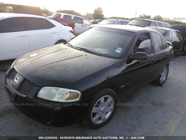 3N1CB51D46L620094 - 2006 NISSAN SENTRA 1.8/1.8S BLACK photo 2