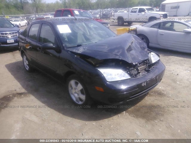 1FAHP34NX7W264300 - 2007 FORD FOCUS ZX4/S/SE/SES 黑色 照片 1