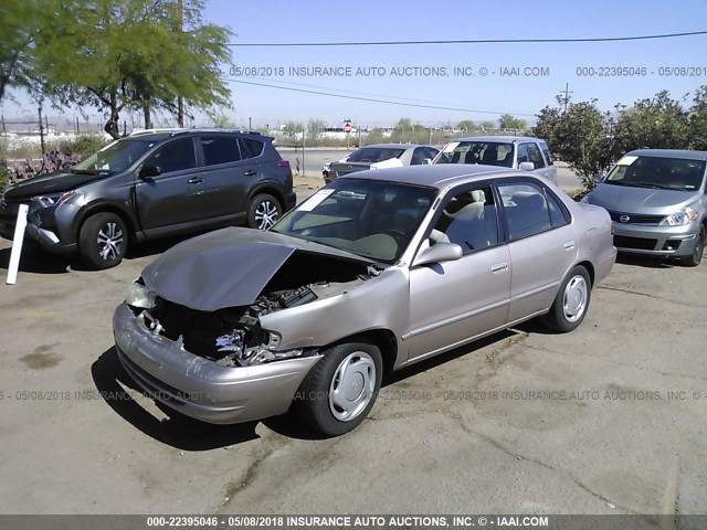 1NXBR18E3YZ319946 - 2000 TOYOTA COROLLA VE/CE/LE 银色 照片 2