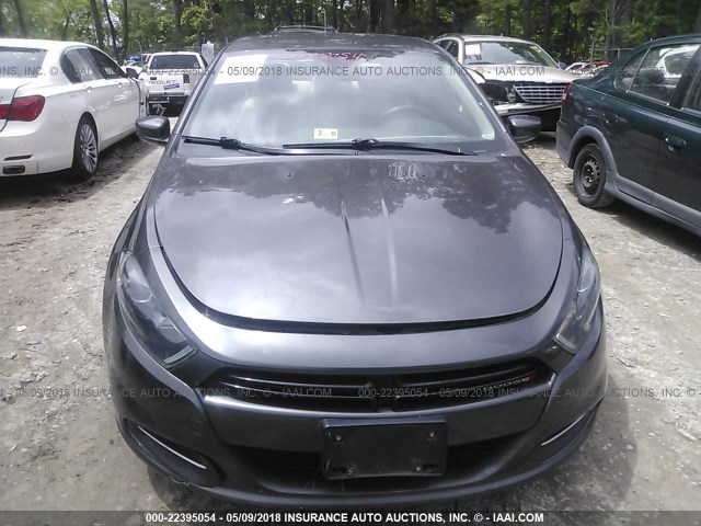 1C3CDFBB3FD227773 - 2015 DODGE DART SXT GRAY photo 6