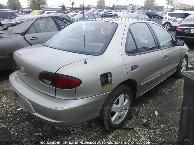 1G1JC524217324612 - 2001 CHEVROLET CAVALIER CNG TAN photo 4