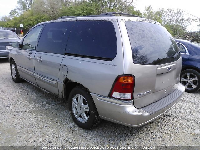 2FMZA52432BA50955 - 2002 FORD WINDSTAR SE TAN photo 3