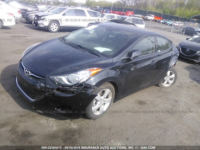 5NPDH4AE8DH292341 - 2013 HYUNDAI ELANTRA GLS/LIMITED BLACK photo 2