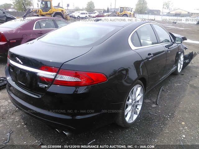 SAJWA0HE0CMS51557 - 2012 JAGUAR XF SUPERCHARGED BLACK photo 4