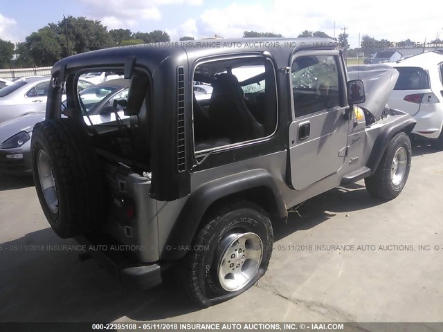 1J4FA49S61P300633 - 2001 JEEP WRANGLER / TJ SPORT GRAY photo 4