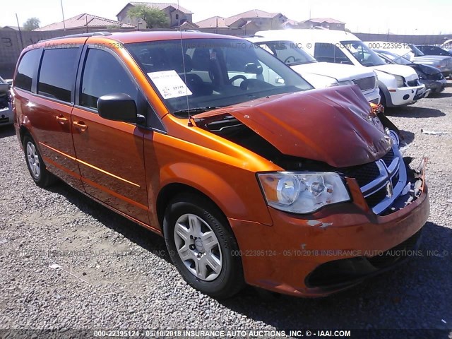 2D4RN4DG7BR750465 - 2011 DODGE GRAND CARAVAN EXPRESS ORANGE photo 1