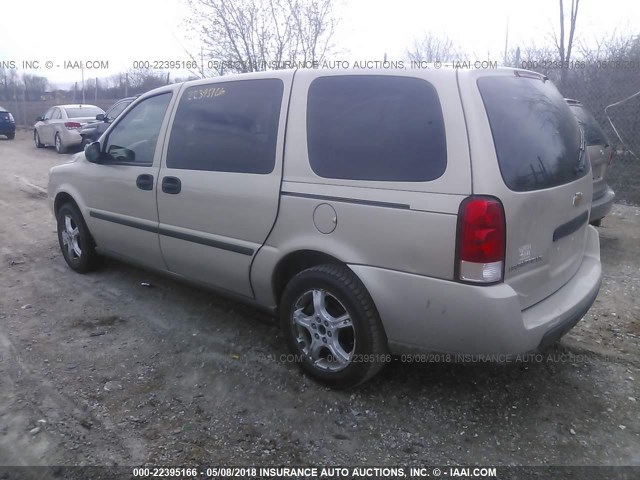 1GNDV23107D186541 - 2007 CHEVROLET UPLANDER LS 金色 照片 3