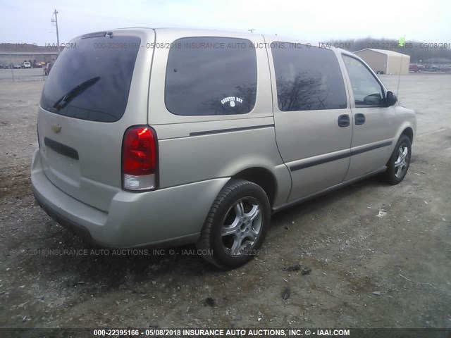 1GNDV23107D186541 - 2007 CHEVROLET UPLANDER LS 金色 照片 4